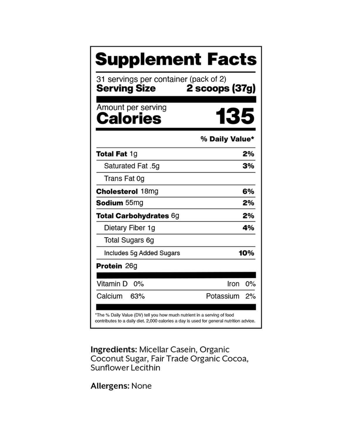 Chocolate Casein Protein Powder - Image 6