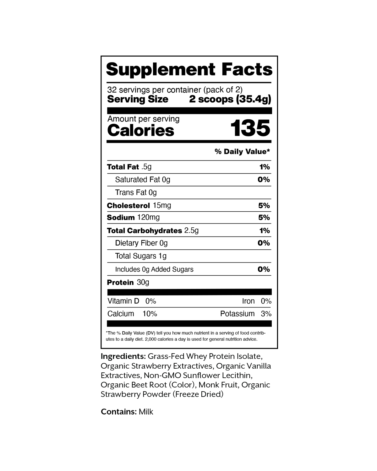 Strawberry Milk Whey Protein Isolate Powder - Image 7