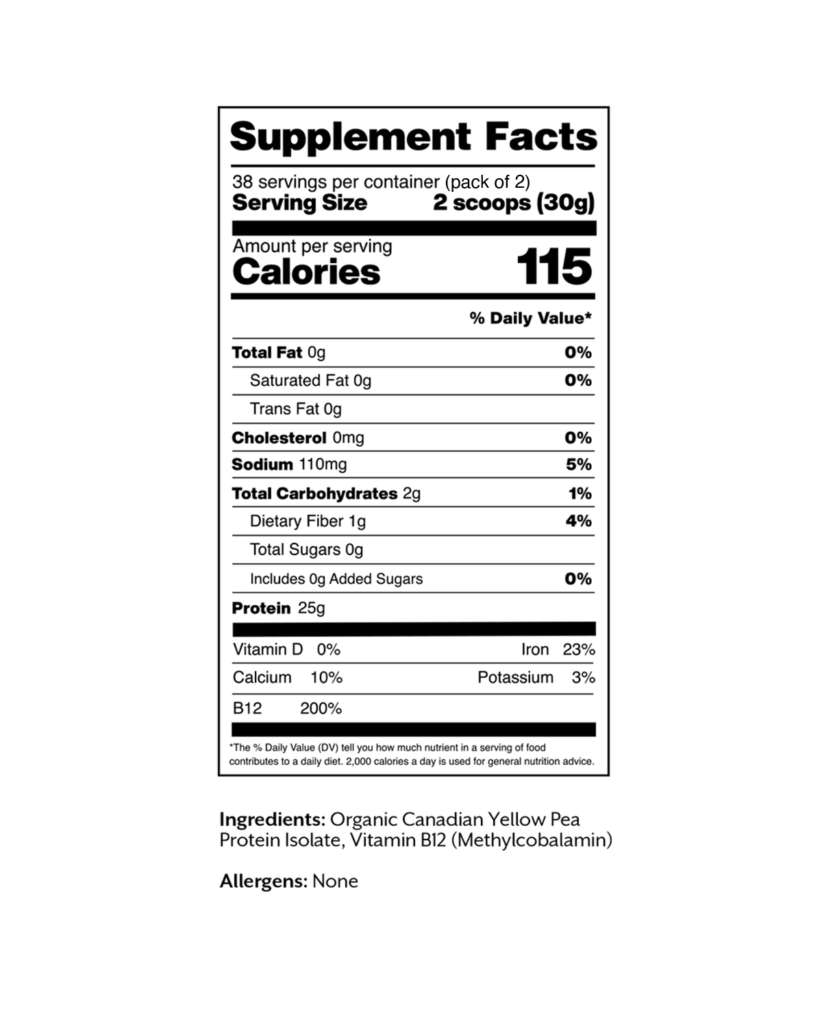 Unflavored Vegan Protein Powder - Image 5