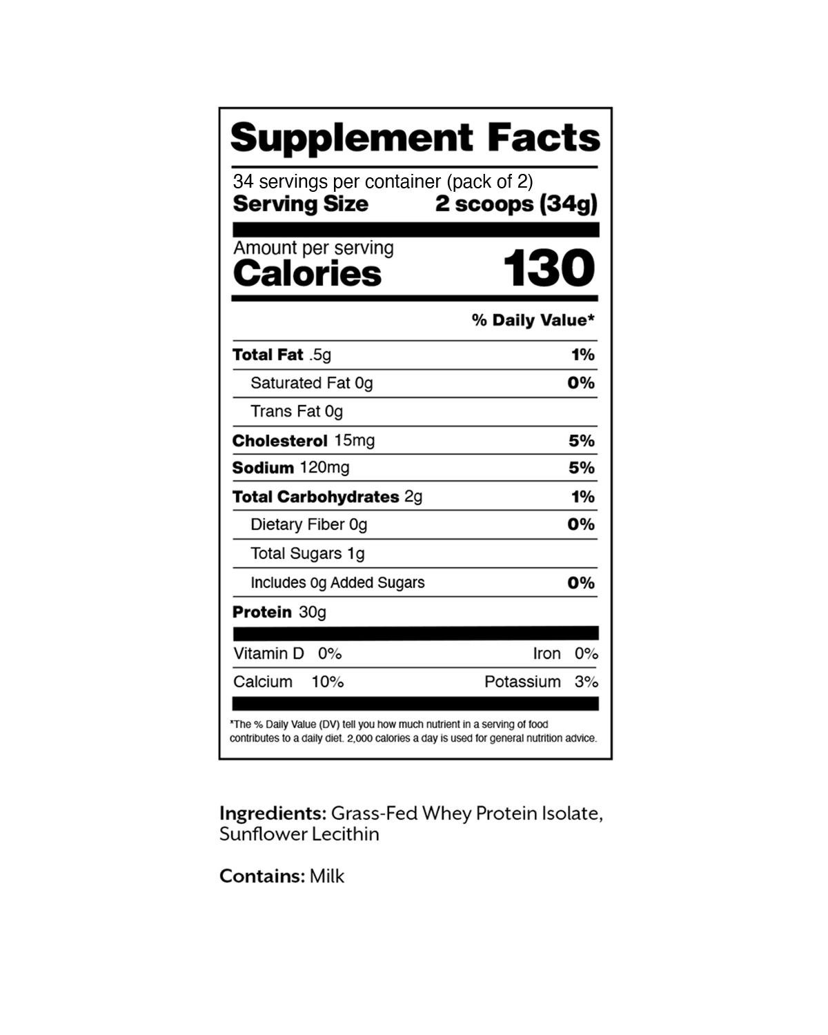 Unflavored Whey Isolate Protein Powder - Image 5