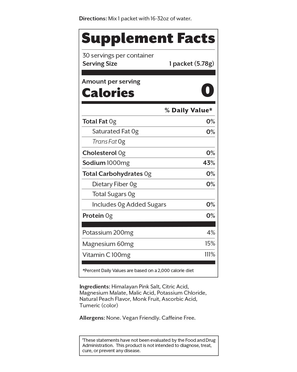 White Peach Electrolyte Drink Mix - Image 4